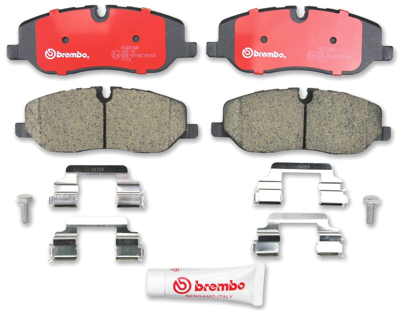 Brembo P44014N Premium Ceramic Front Disc Brake Pad Set LAND ROVER OE# LR019618