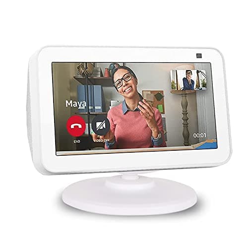 AutoSonic Stand Compatible with Amazon Echo Show 5 (1st Gen and 2nd Gen) | Adjustable Design to Improve Viewing Angle | Magnetic,Swivel and Tilt | White