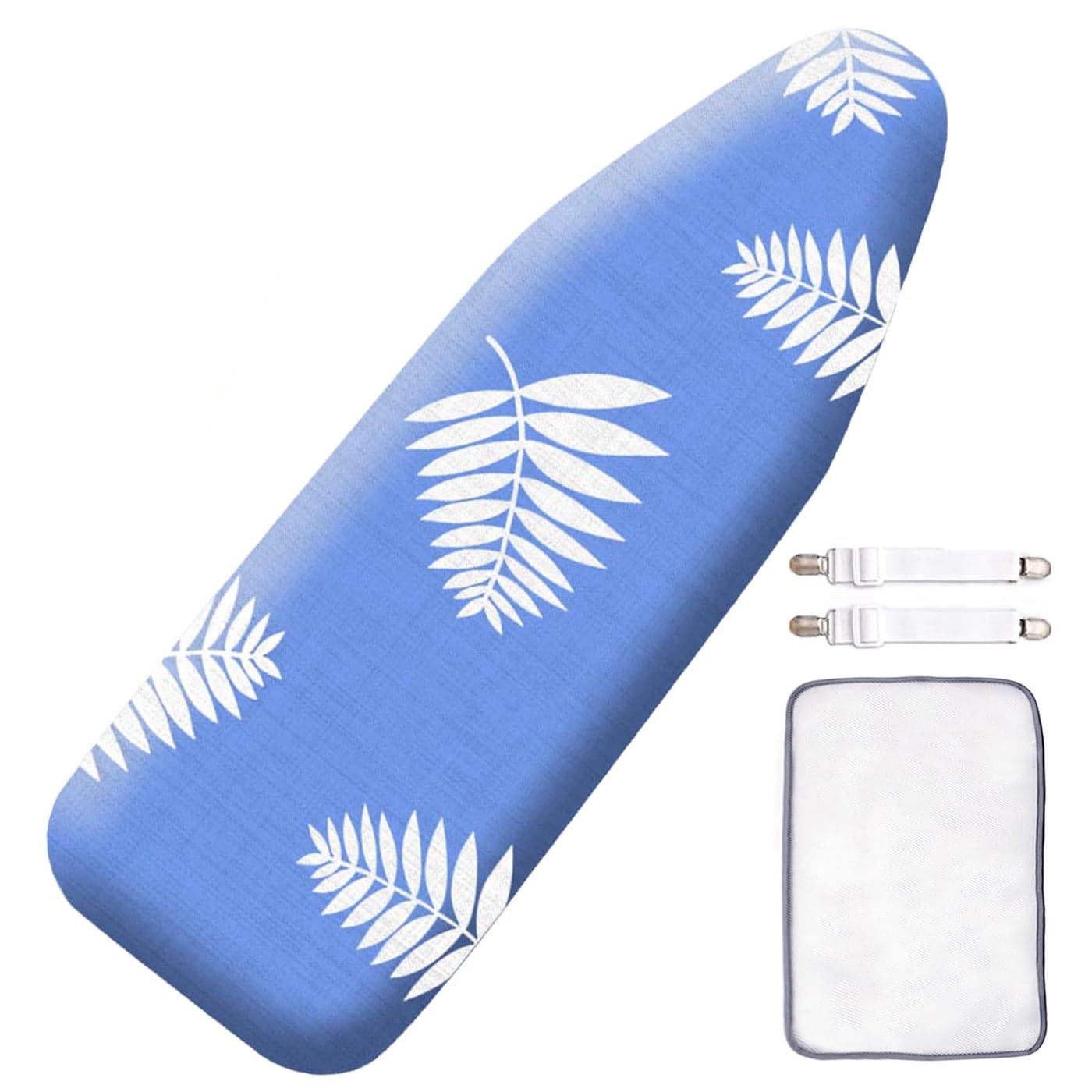 SheeChung Ironing Board Cover and Pad for Extra Wide 18 x 49 Ironing BoardsPremium Heavy Duty 3Layer Silicone Coated Cover with 2mm Foam and 4mm FeltResists Scorching and Staining