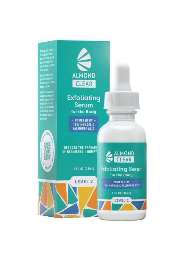 Body Clearing Serum, Level 2 - Advanced Formula for Severe Acne, Folliculitis - Mandelic Acid, 1fl. oz