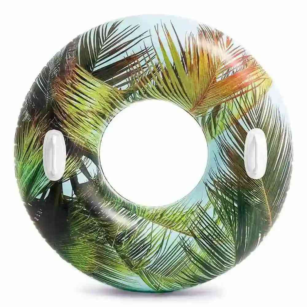 Intex Summer Outdoor Water Toys Tube Vinyl Material Green Color, Size: 97cm