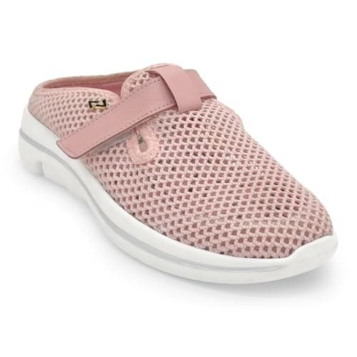 KazarMax Premium Summer Breeze Women Peach Slip-On Mule -5 UK