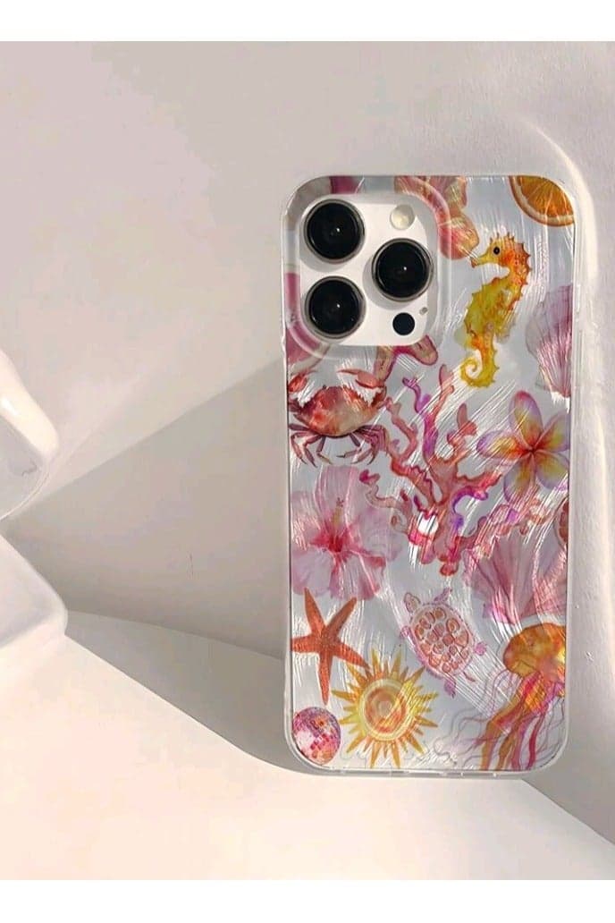 Elegant Cover Case For Iphone 16 Pro Max Anti Slip With Trendy Stickers Design