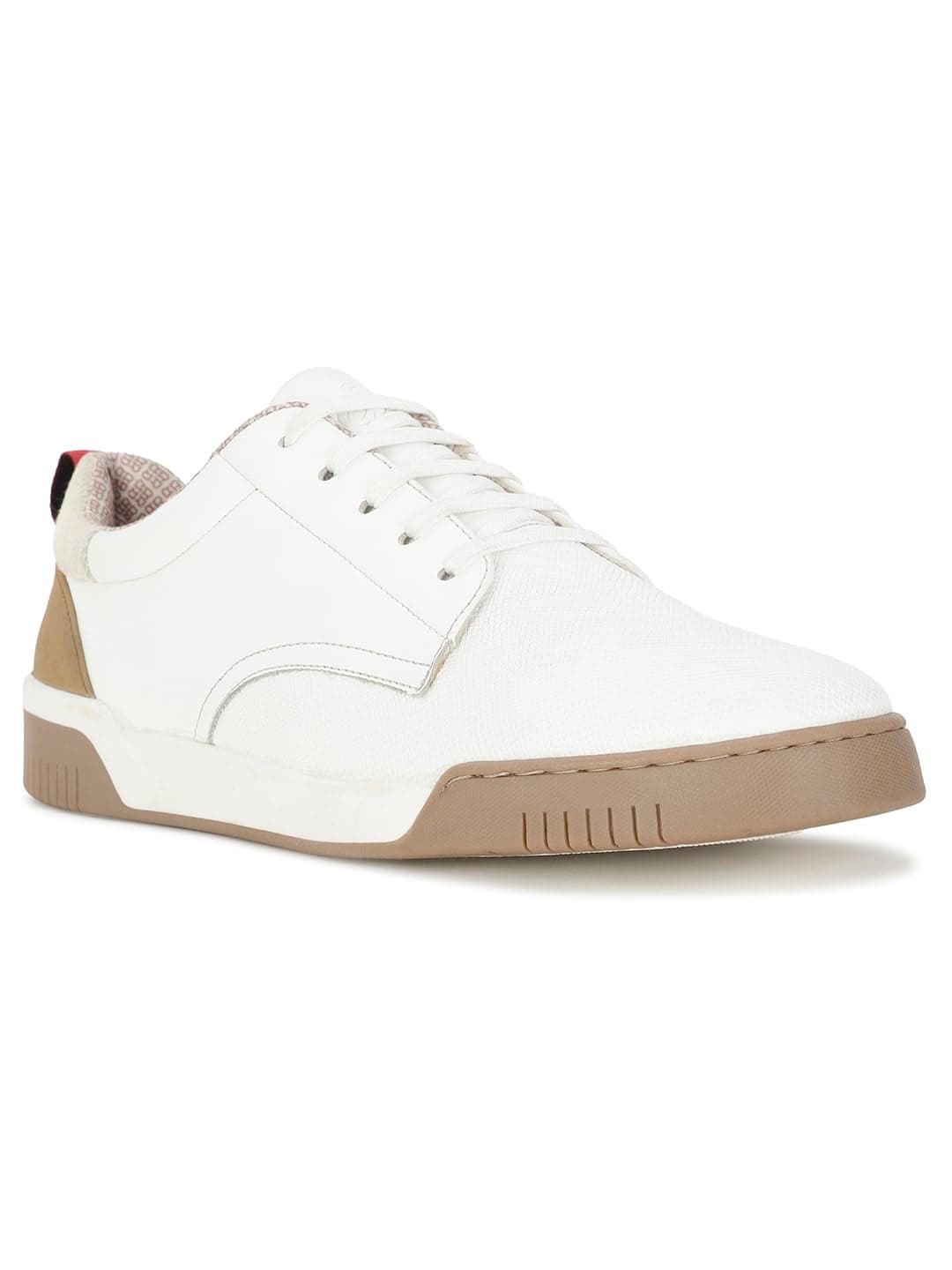 Bata Red Label 8211 Roddy E 24 White Derby Shoes for Men|Everyday|Running|Walking|Comfortable Fit|Fashionable Size- 8