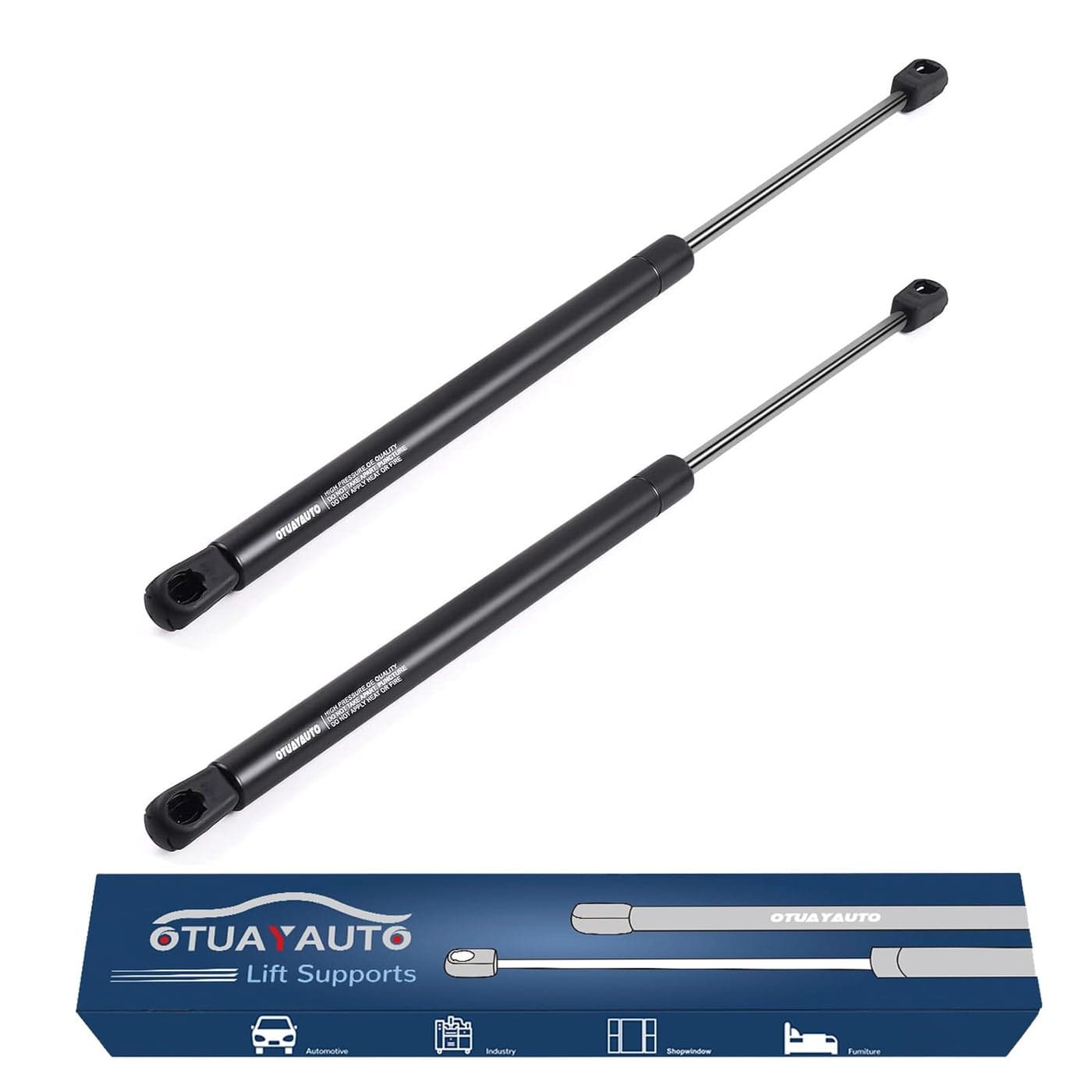 OTUAYAUTO 17 inch Gas Strut 156N35Lbs Universal Lift Support C1602648 Gas Shocks for Tool Box Truck Cap Cabinet RV Door