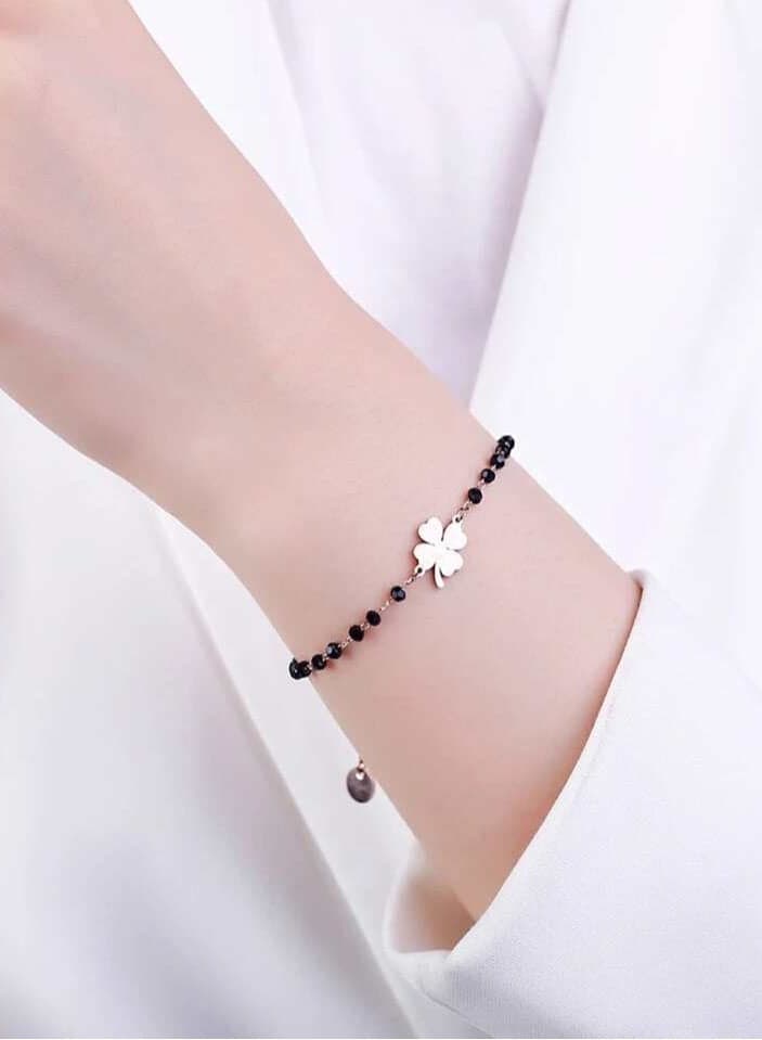Rose Gold Plated Stainless Steel Bracelet For Women