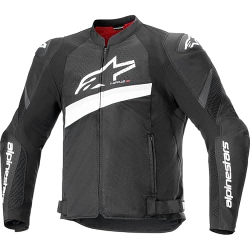 Alpinestars T-GP Plus R V4 Airflow Men's Street Motorcycle Jackets - Black/White/Medium