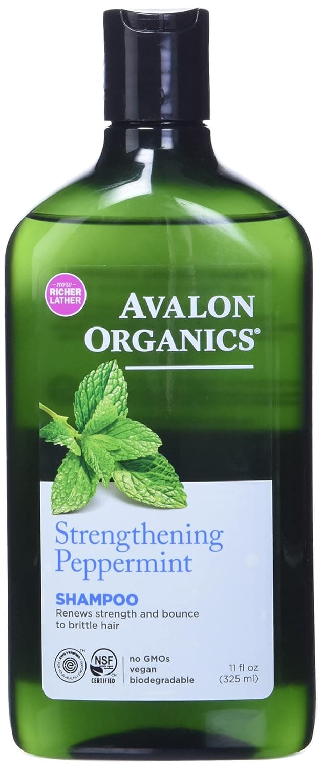 Avalon Organics Revitalizing Peppermint Shampoo 11 ounces