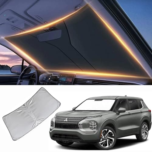 Windshield Sun Shade for Mitsubishi Outlander Front Window Shades Cover for 20112024 Outlander Windshield Sun Visor Protector Car Accessories
