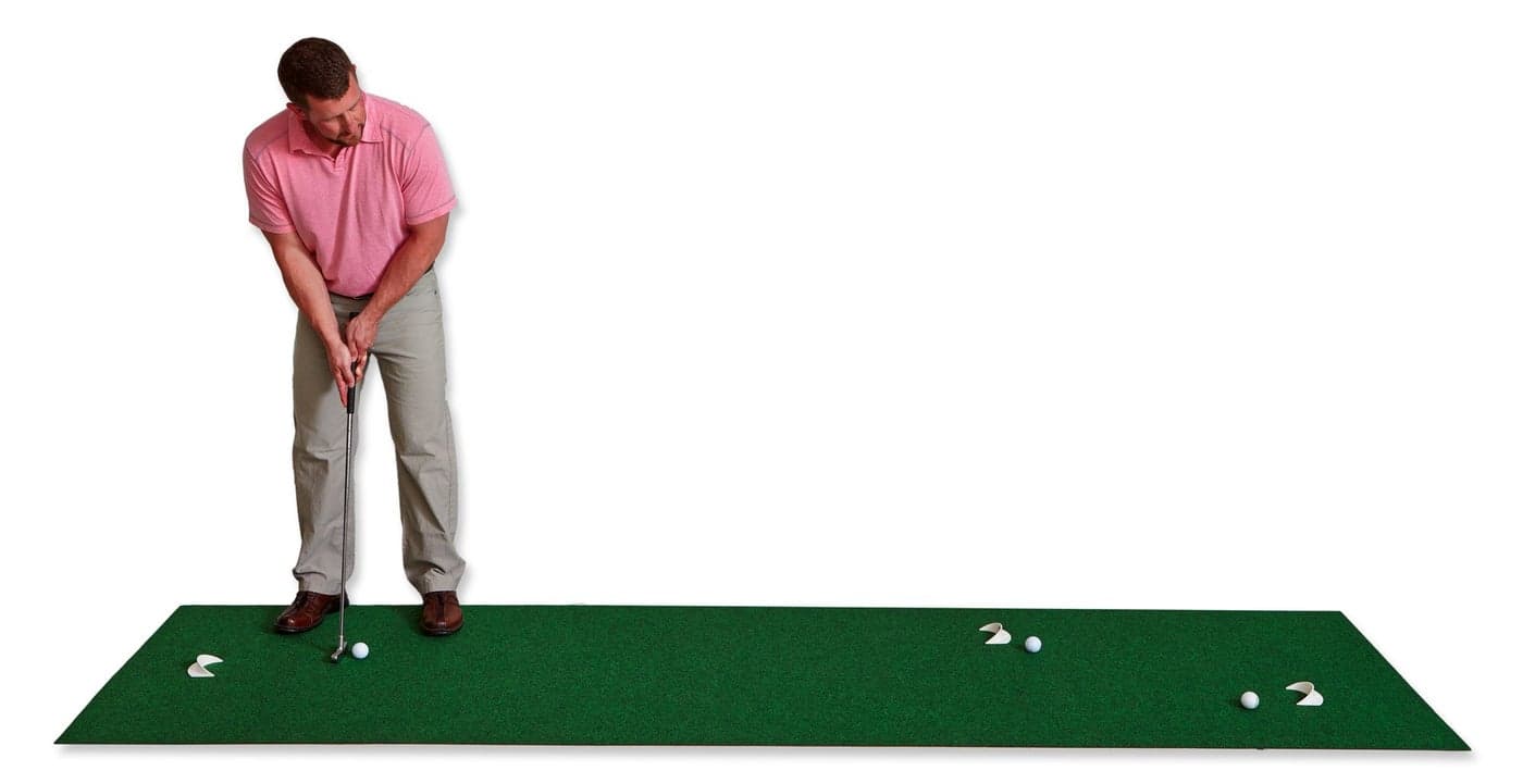 PuttABout Golf Putting Mat 3 x 11Feet Green