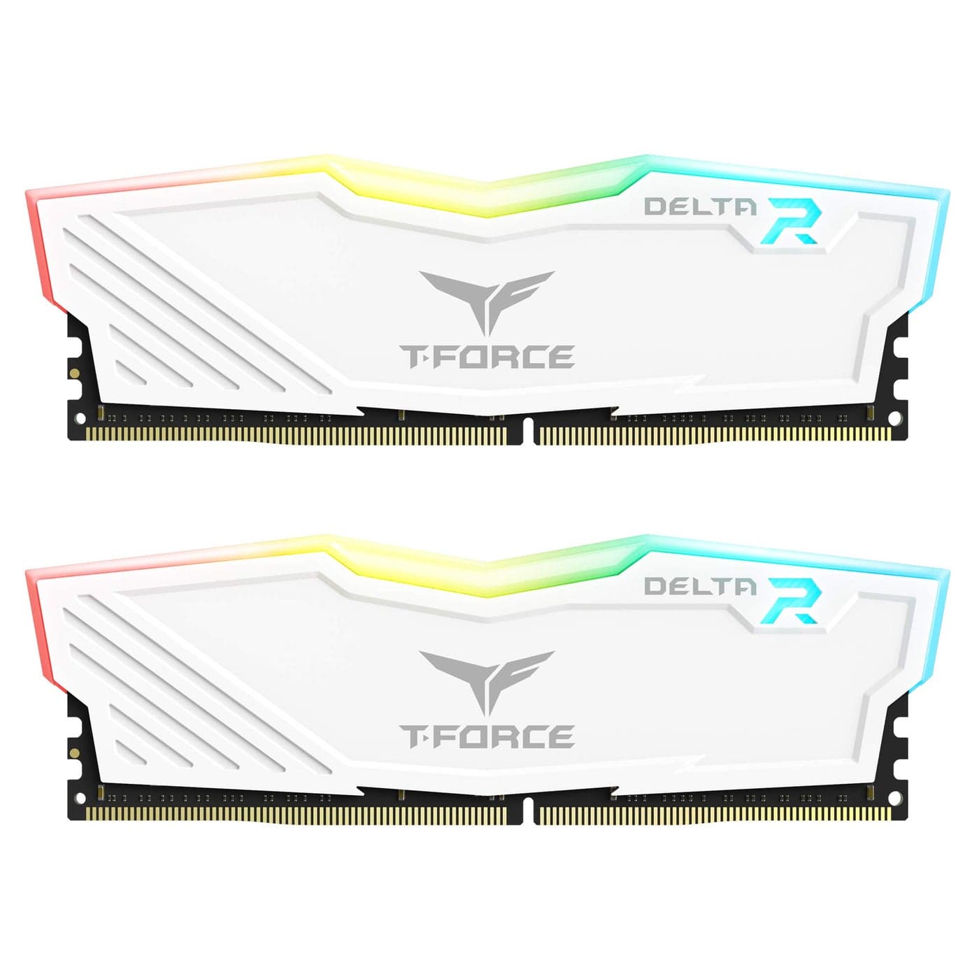 TEAMGROUP T-Force Delta RGB DDR4 16GB (2x8GB) 3200MHz (PC4-25600) CL16 Desktop Memory Module ram White - TF4D416G3200HC16CDC01