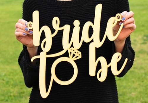 Bride to Be Chair Sign Bride to Be Decorations For Chair Bridal Shower Chair Sign for for Bachelorette Engagement Wedding Bridal Shower Party Supplies
