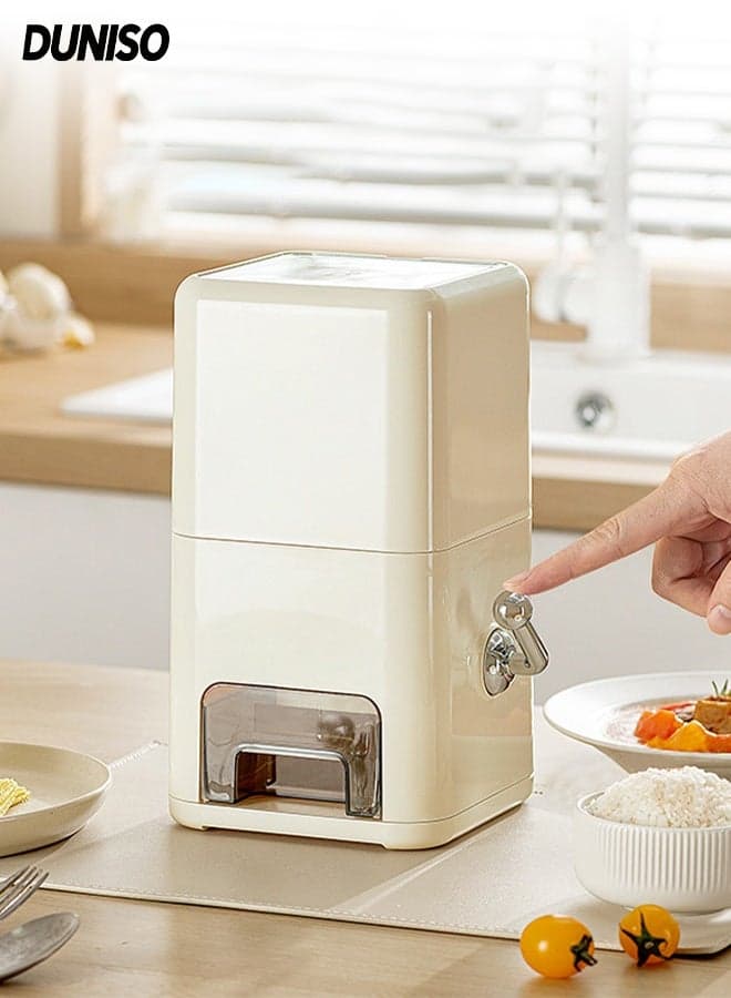 Rice Dispenser, 2.5KG Rice Containers Storage, Sealed Moisture Proof Rice Bucket, Large Grain Flour, Soybean Container Storage for Kitchen, Pantry, Household