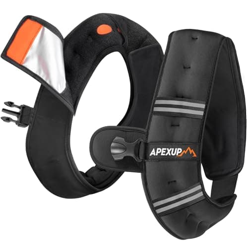 APEXUP 5lbs Weighted Vest with Washable Layer, Weight Vest for Women Men, Workout Equipment for Strength Training Running (Black/Two Layer)