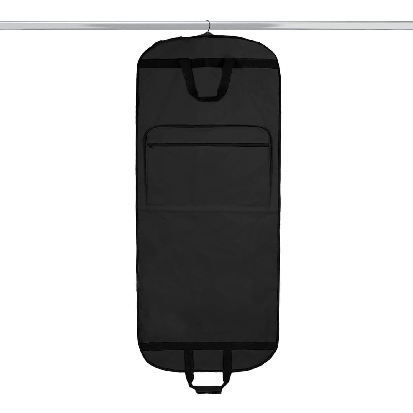 Dalix 60 Foldable Garment Bag Suits Cover Dresses w Front Pocket Black