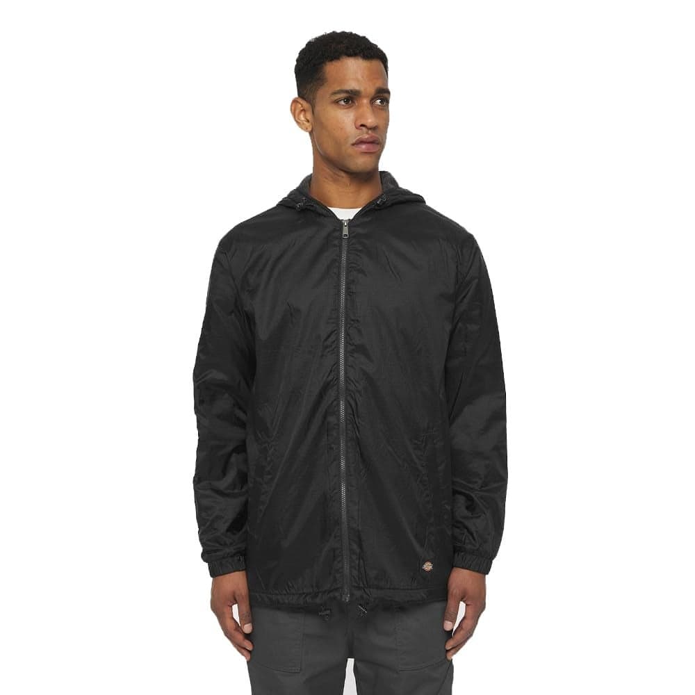 Dickies Mens Fleece Lined Hooded Jacket Black XXLarge