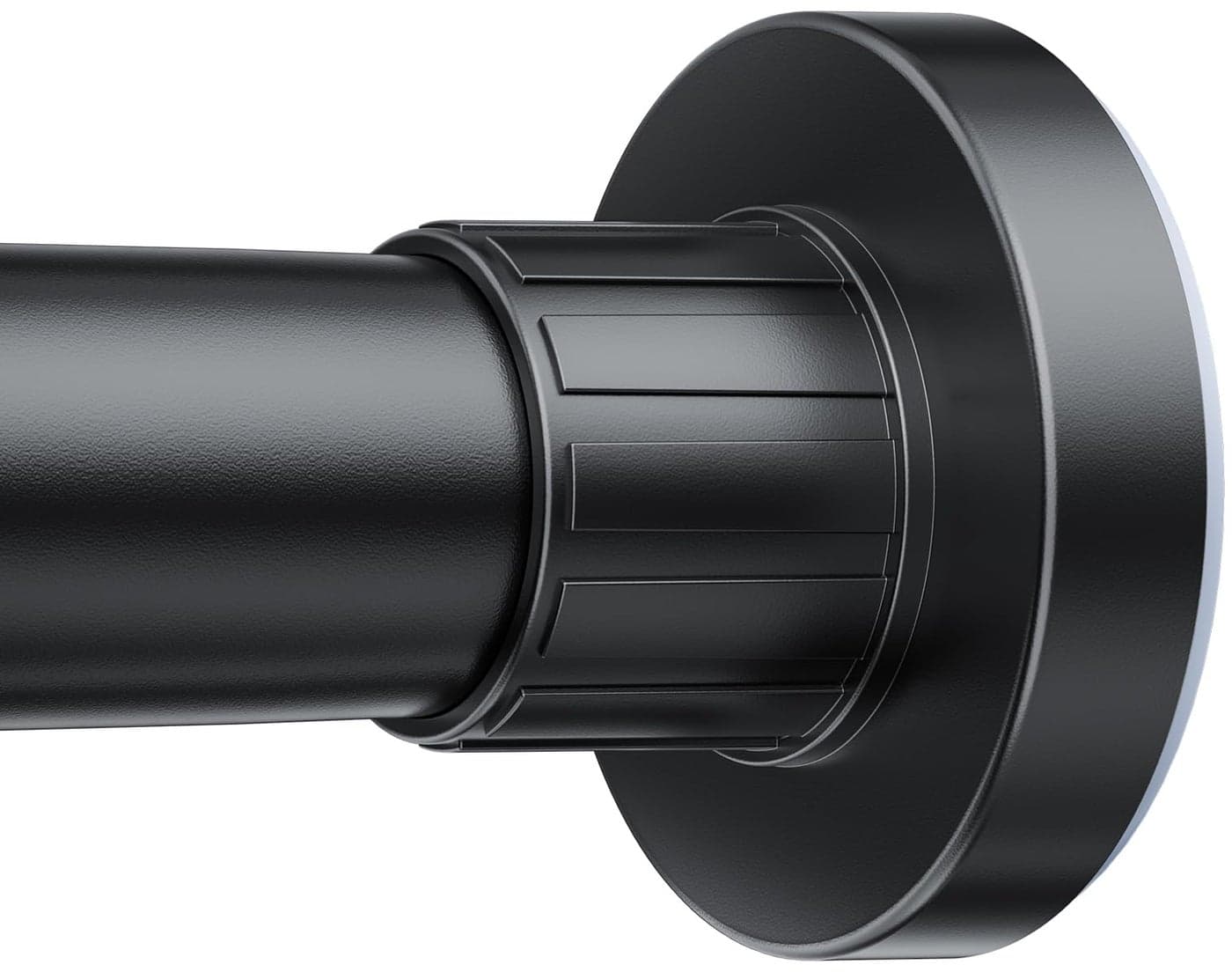 Ausemku Shower Curtain Rod 3265 Inch Adjustable 1 Inch Diameter Heavy Duty No drill Spring Tension Shower Rod NonSlip Rustproof Telescopic Rod for Bathroom Black