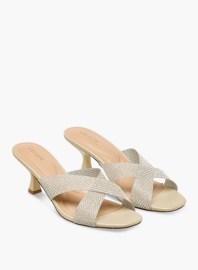 Women Cross Strap Heel Sandals