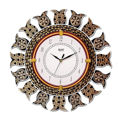 Ajanta Wall Clock Wooden Wall Clock for Home Wall Watch