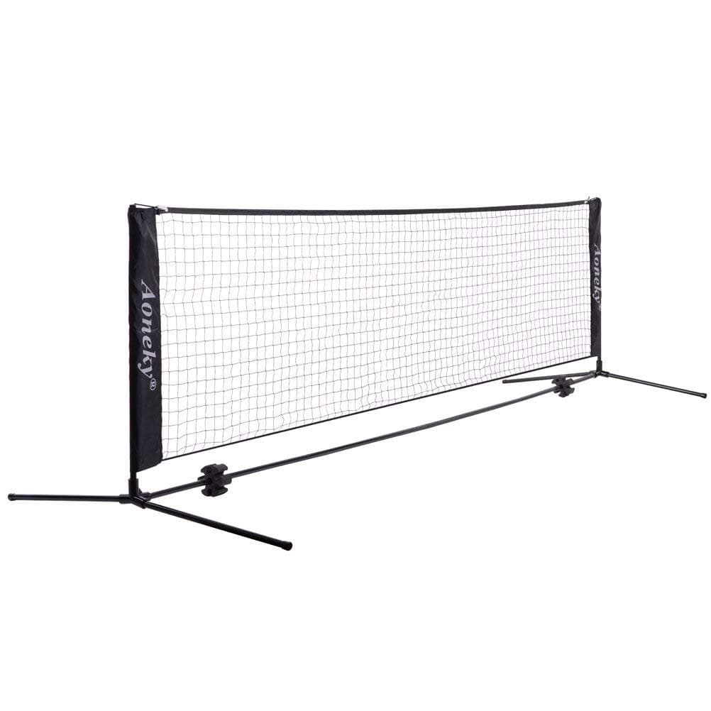 Aoneky Mini Portable Tennis Net for Driveway Kids Soccer Tennis Net for Backyard or Beach Family Pickleball Tennis Game Toy for Boys Children Aged 6 Years Old 10 Feet