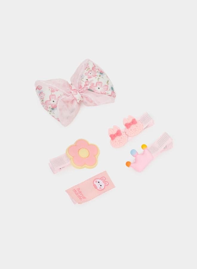 Pack of 5 - Pink Hair Clips