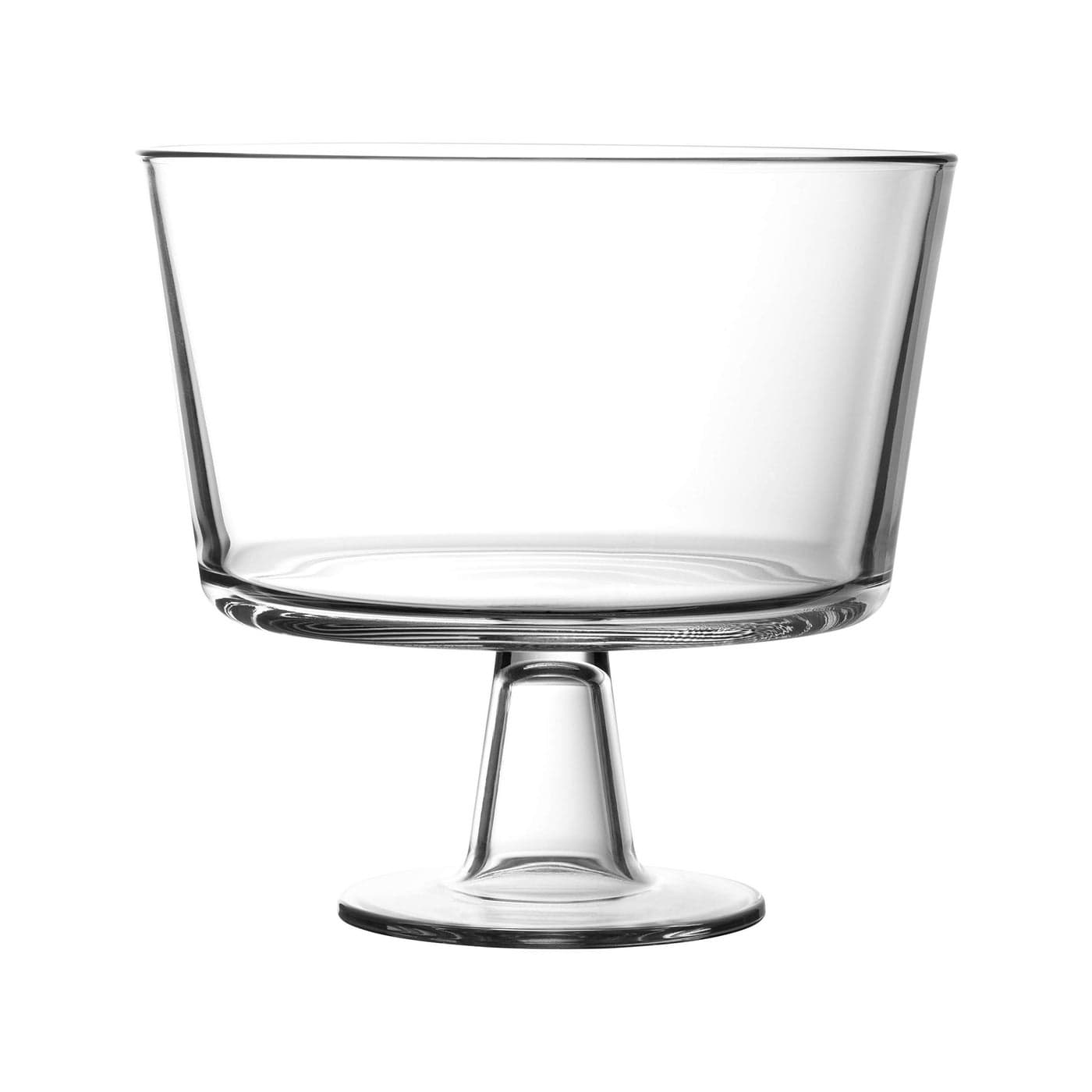 Royalty Art European Trifle Bowl with Pedestal Luxurious CrystalClear Glass Dessert and Cake Stand XQuart Made in Italy Ideal for Displaying Pastries Elegant for Weddings and Holidays