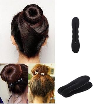 Sponge Bun Hair Donut Twister maker former foam tools 10 elastics 10 hairpins by