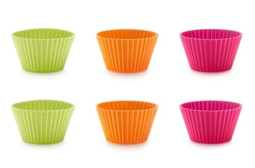 Lekue Big Muffin Cups, Multicolor, Set of 6