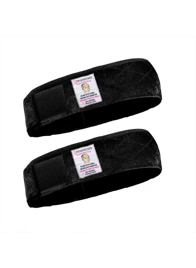 Wig Grip Band, Wig Bands for Keeping Wigs in Place, Wig Grip Headband, Black, female, 2 Pieces