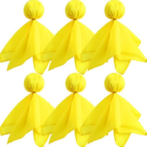 6 Pack Football Penalty Flags Tossing Flags Sports Fan Set Party Accessories for Football ThemeYellow