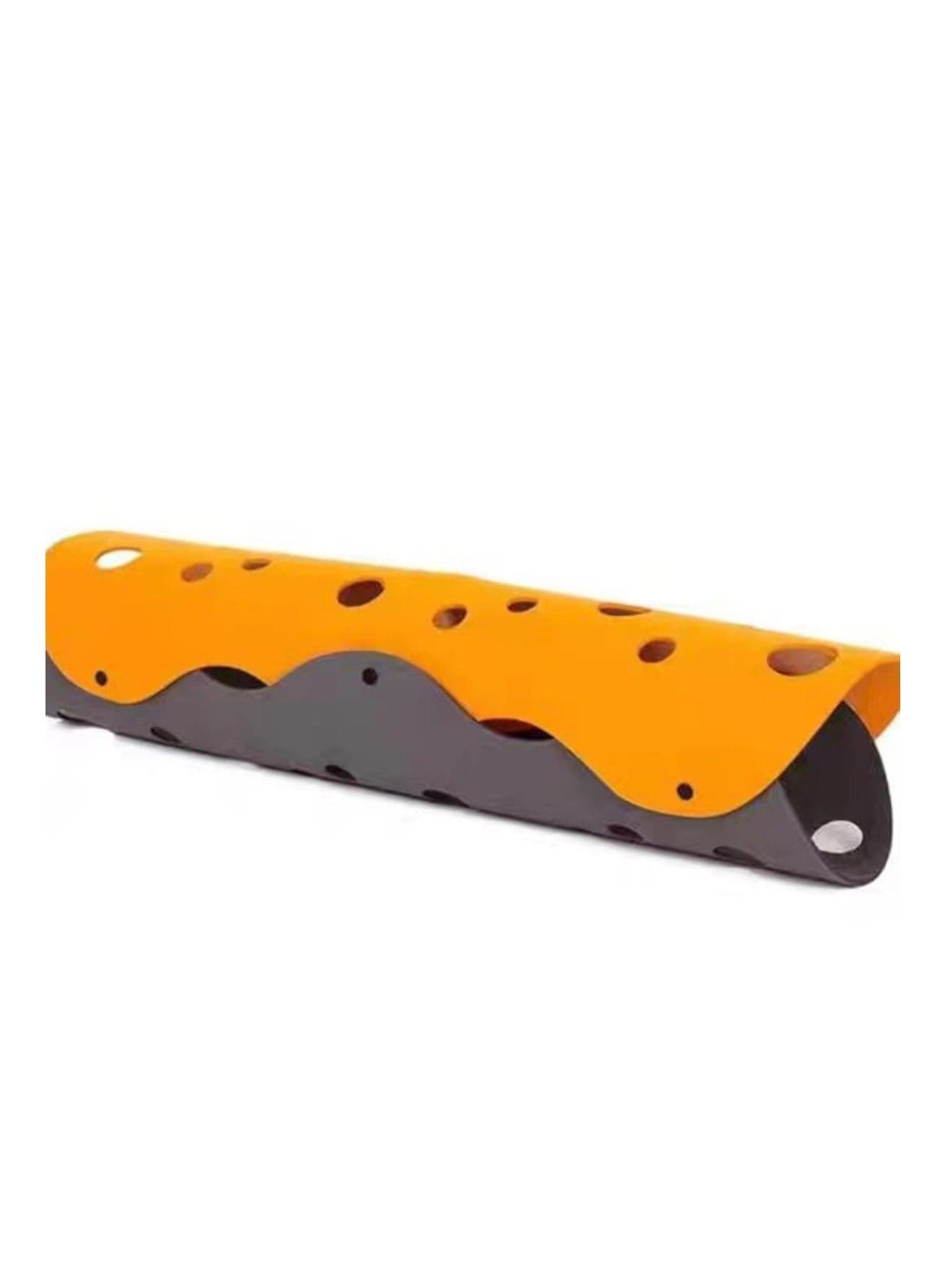 Orange + Gray Diy Cat Tunnel Toy - Foldable Cat Tube Toy Cat Cave Nest Toy Free Combination Pet Interactive Toy For Kittens Rabbit Hamsters And Small Animals
