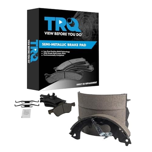 TRQ Front and Rear Brake Pads Semi Metallic Compatible with 2007-2010 Ford Escape 2008-2010 Mercury Mariner 2008-2011 Mazda Tribute