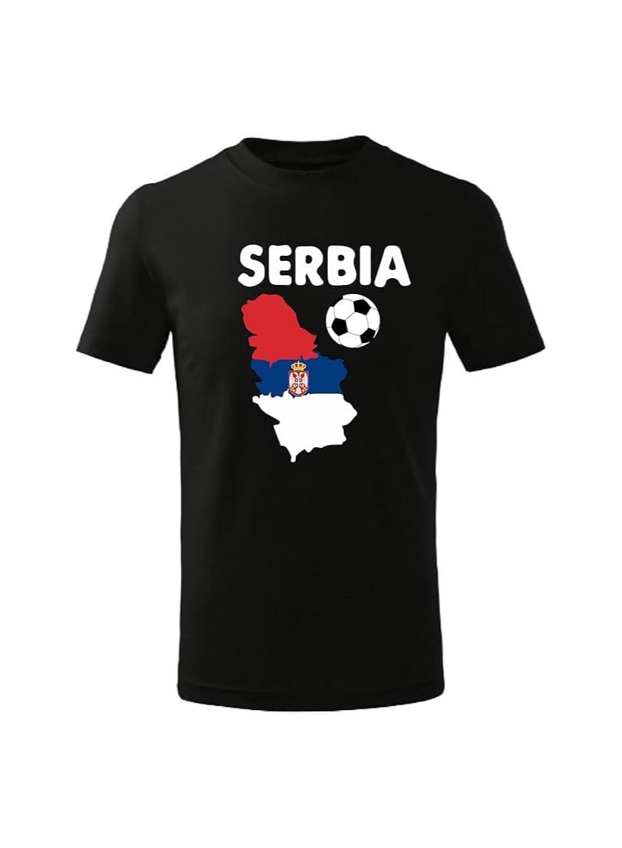 Serbia Football Fans Printed T-Shirts-Football Jersey T-Shirts For Men|Women|Kids To Win The Cup
