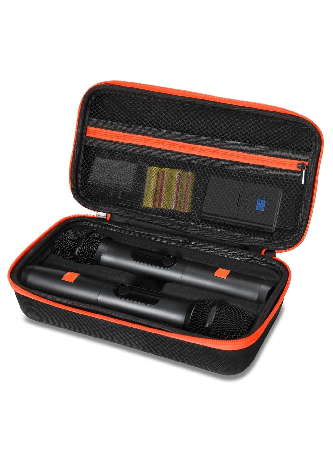 EVA Portable Storage Case for JBL PartyBox Wireless Mic Rechargeable Microphones Travel Bag Protective Case Cover (Battery Version)