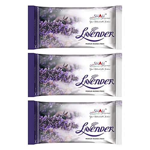 Shah fragrances Lavender Zipper Incense Sticks (Pack of 3 * 110 Grams)