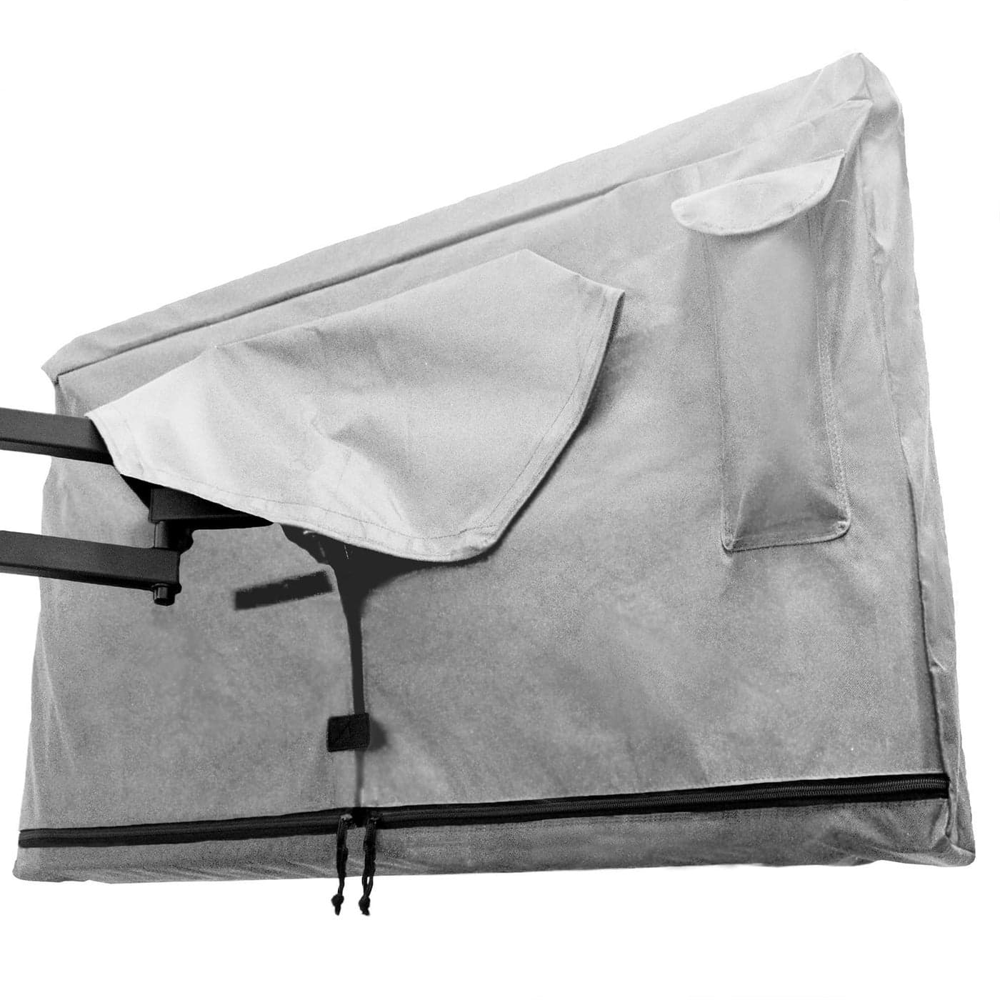 Bozzcovers Outdoor TV Cover 55 inch with Zipper Weatherproof Waterproof 360 Degrees Protection Soft Non Scratch Interior Gray