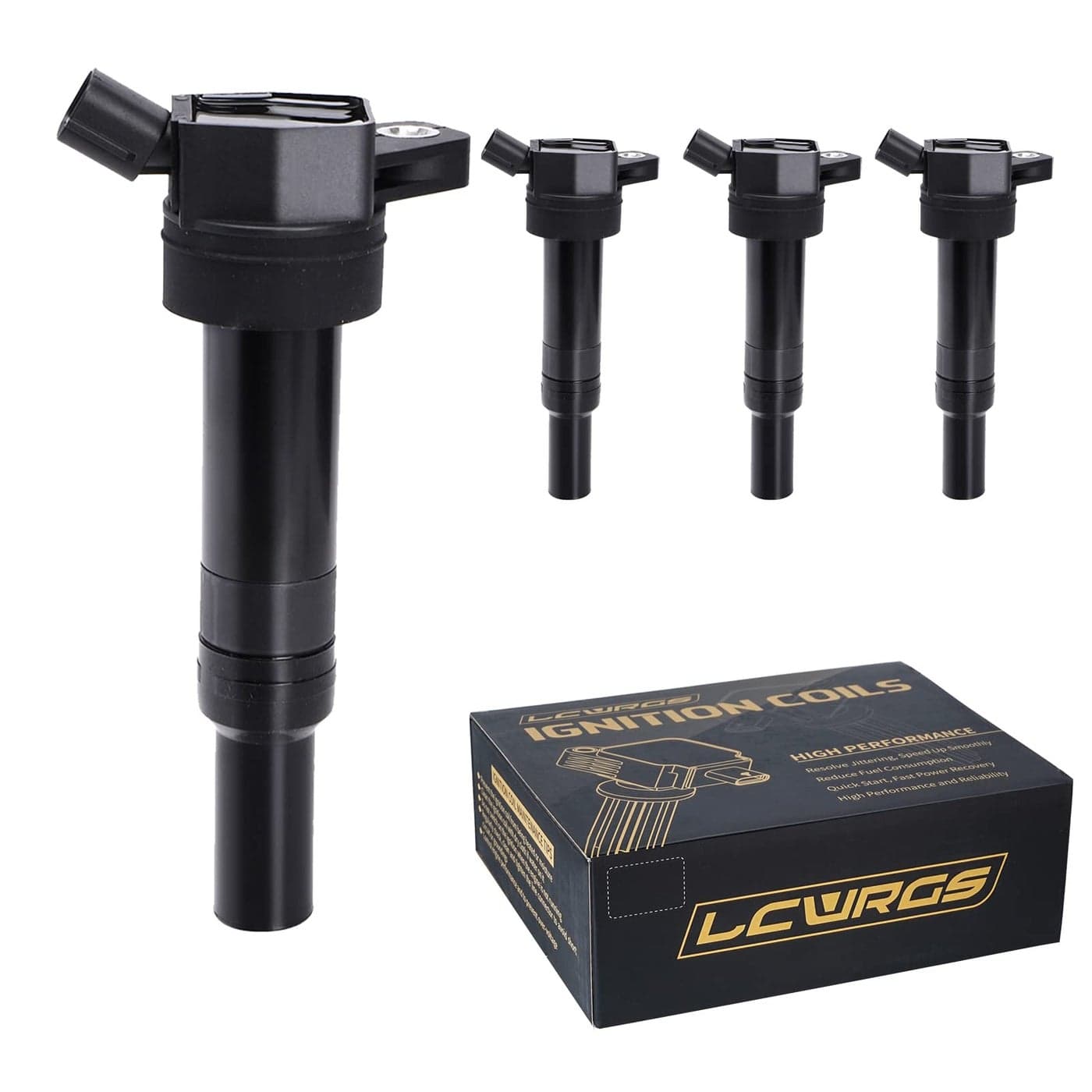 Set of 4 Ignition Coil Pack for 20 18 L4 Hyundai Elantra Tucson Kia Soul Forte 2011 2012 2013 2015 2015 2016 Coil Packs Replaces UF651 C1804