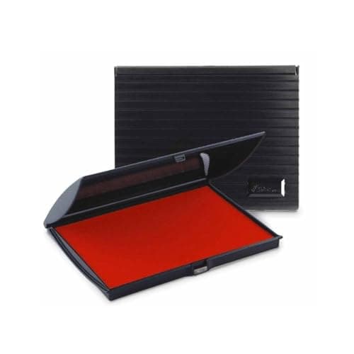 Infusion 5" x 7" Large Stamp Ink Pad for Rubber Stamps, Your Go to Large Stamp Ink Pad for Bright Color, Even Coverage and Durability, Crimson Stamp Pad