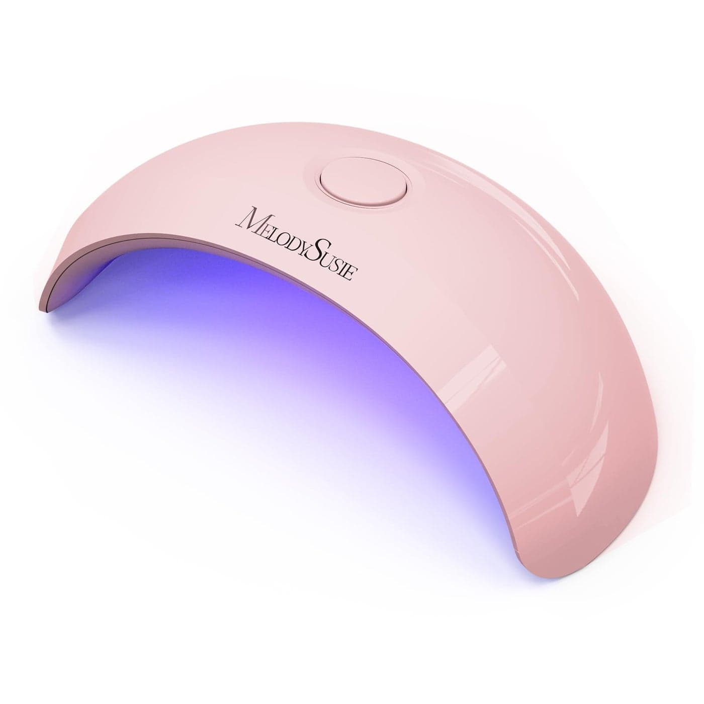 MelodySusie StarterFriendly LED UV Nail Lamp with 2 Timers PocketSized for Handheld Desktop Use Part04 UV Light for Gel Nail Especially Instant Nails Basetop Coat HalfCured Gel Pink