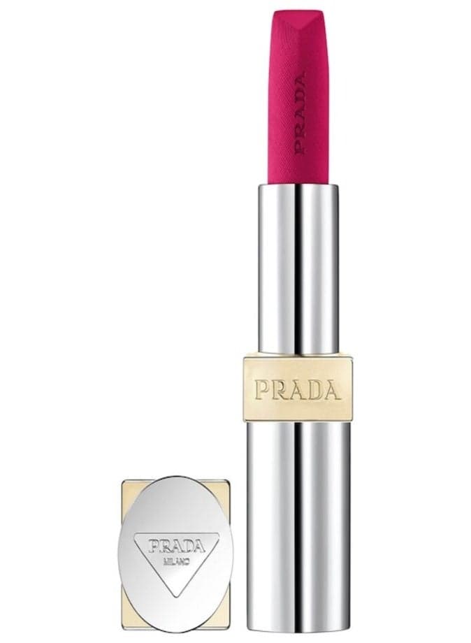 Prada Monochrome Hyper Matte Refillable Lipstick 3.9g P55 FUXIA - pink| Long-Wear Velvet Matte Lipstick
