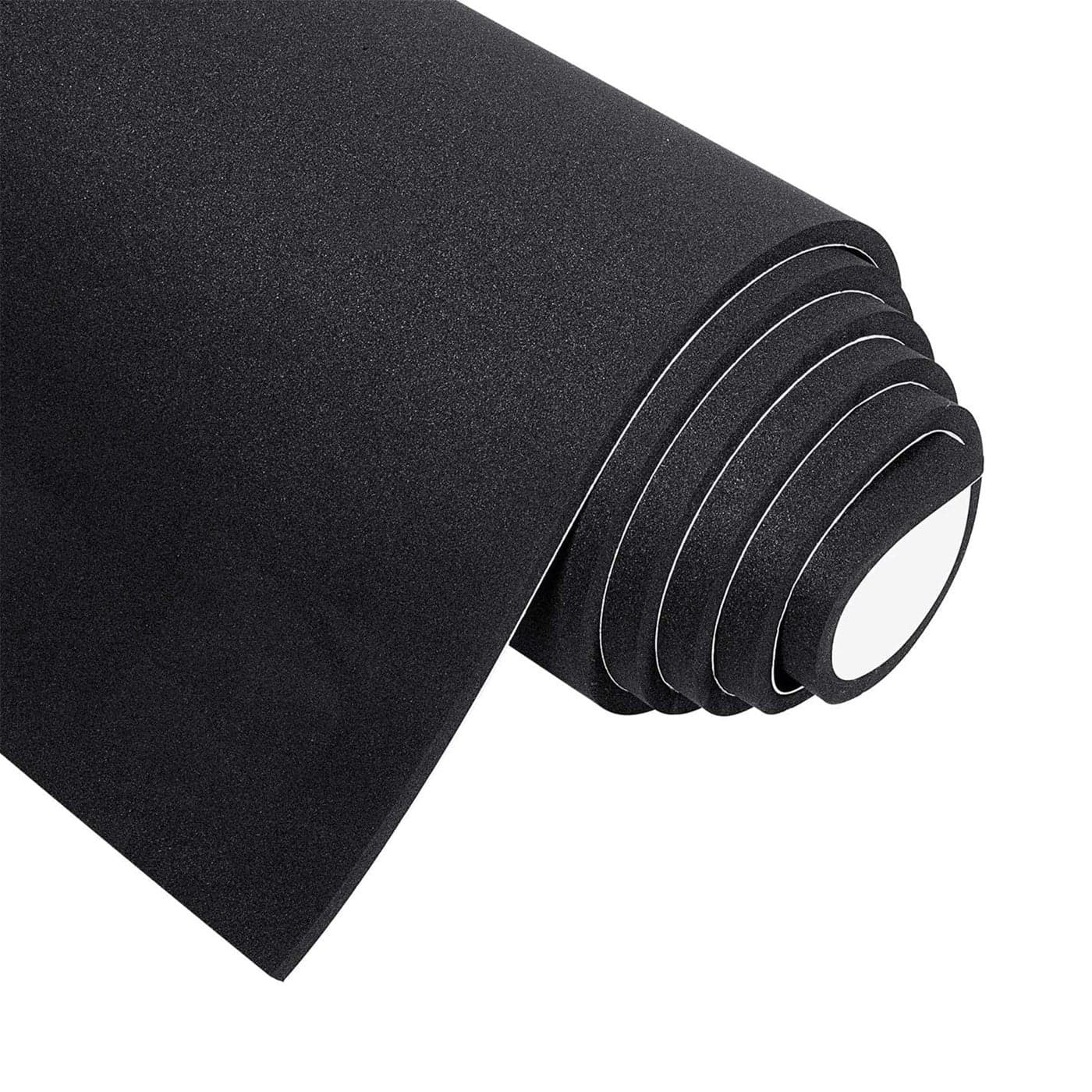 MAGZO Adhesive Foam Padding 18 Thick x 12 W x 59 L Black Thin Neoprene Sheets Closed Cell Foam Sheet Roll