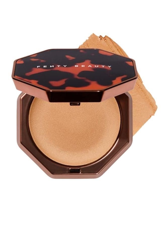 Fenty Beauty by Rihanna Sun Stalk'r Soufflé Pressed Mousse Blurring Cream Bronzer – CHURRO TWIST - Light-Medium to Medium With Golden Neutral Undertone | Soft-Matte Buildable Bronzer | 0.52 oz / 15 g