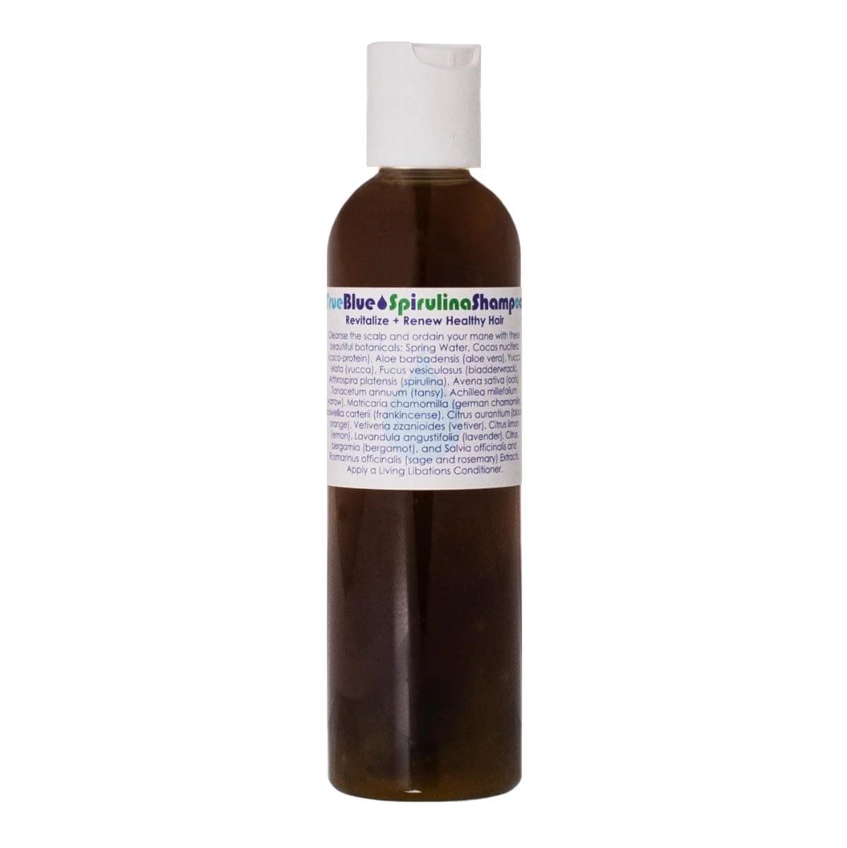 LIVING LIBATIONS Organic True Blue Spirulina Shampoo Natural PlantBased Clean Beauty 4 fl oz 120 ml