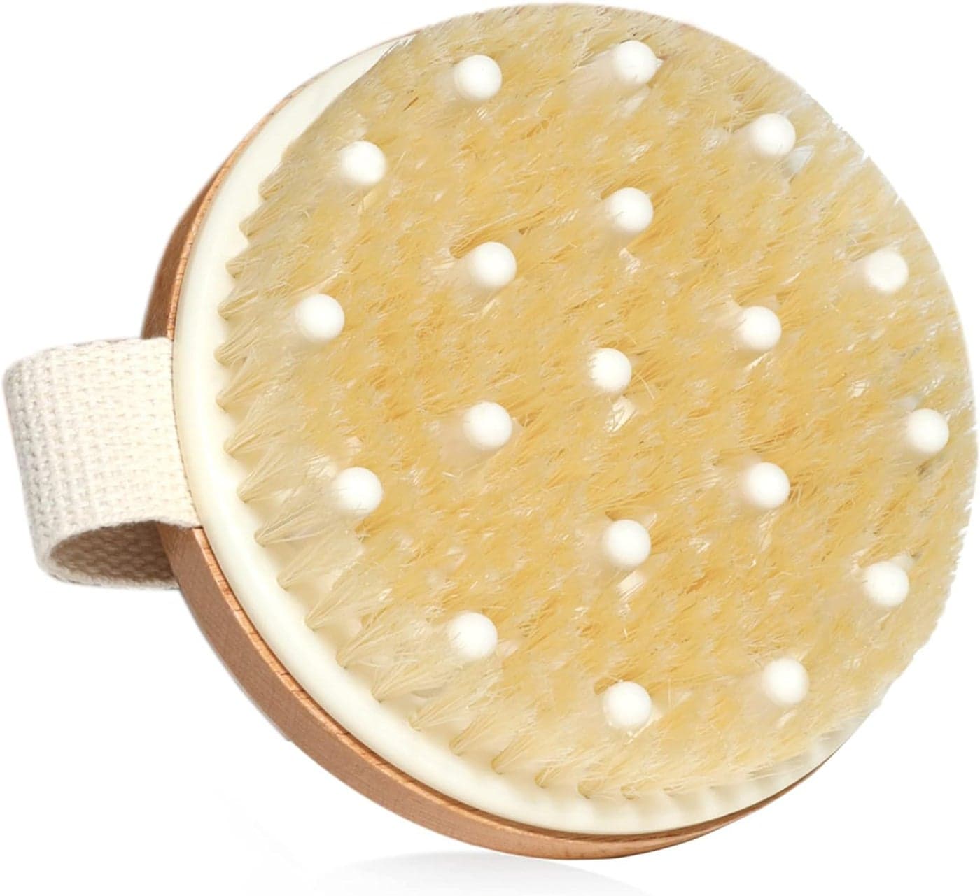 SURDOCA Dry Brushing Body Brush Physical Exfoliating Scrubber Lymphatic Drainage Massager Brush Cellulite Remover Brushes Bath Brush for Shower Natural Bamboo Boar Bristles