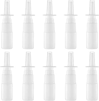 20Pcs Bottle Empty Sprayer Fine Nose Mist Sprayers Direct Bottle for Nose Cleaning for Home Outdoor10ML