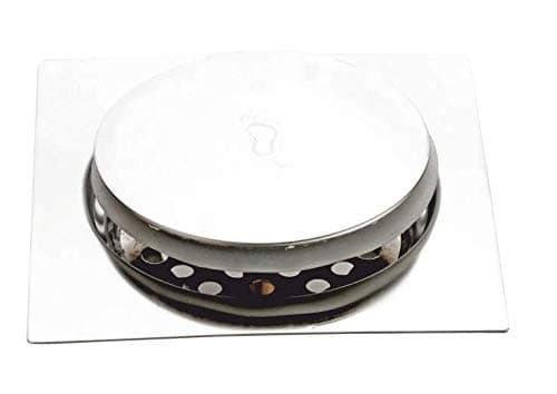 NEW WARE Stainless Steel PopUp Grating Bathroom JaliTrap Floor Drain with Chrome Finish Water Drain Grating