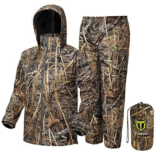 TIDEWE Rain Suit, Waterproof Breathable Lightweight Rainwear (Next Camo Evos Size M)