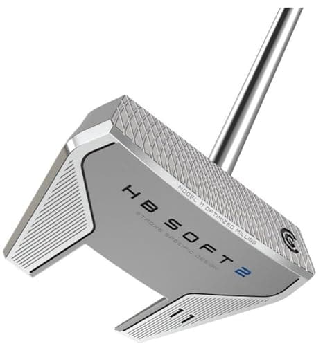 Cleveland Golf HB Soft 2 Putter Model 11 Silver 34 Center Shafted Oversized Grip Right Hand