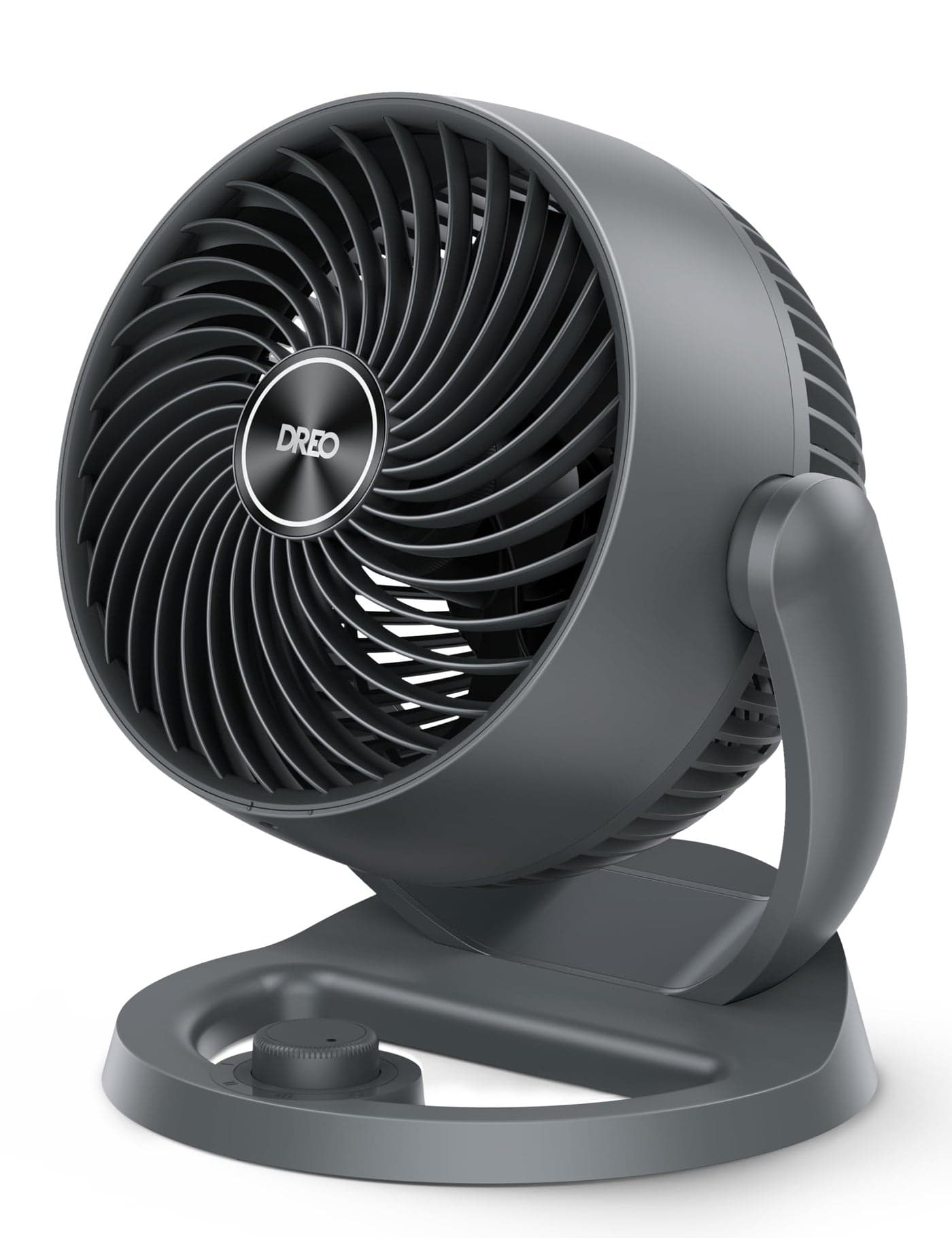 Dreo Desk Fan, 12-Inch Air Circulator Fan for Bedroom, 70ft Powerful Airflow, 120° Tilt Adjustment, 28dB Ultra-Quiet, 3 Speeds Small Table Fan for Whole Room, Home, Office