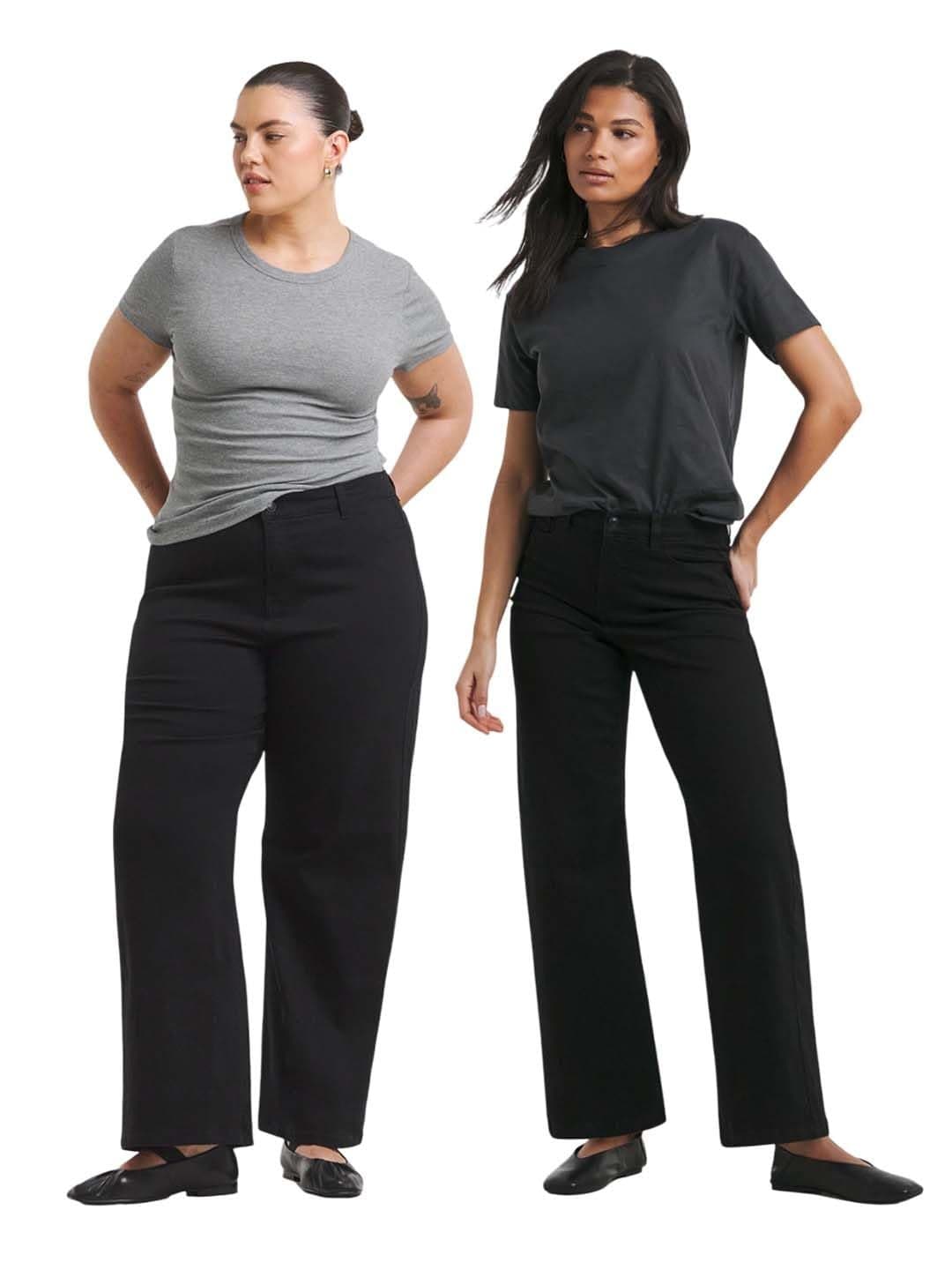 KOTTY Women’s Black High Rise Straight Fit Stylish Denim Jeans for Casual & Office Wear(Black,M)-KTTLADIESJEANS3131M